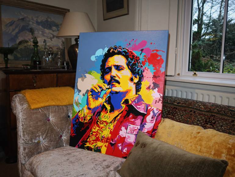 Original Pop Art Pop Culture/Celebrity Painting by Lizerry Art
