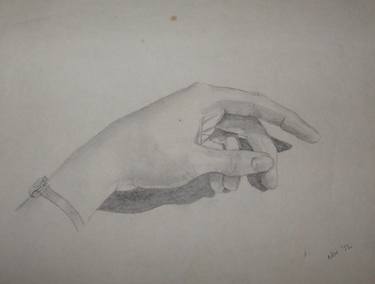 My Left Hand age 16 pencil drawing thumb
