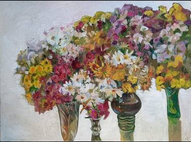 Original Impressionism Floral Paintings by Tatiana Slavinska
