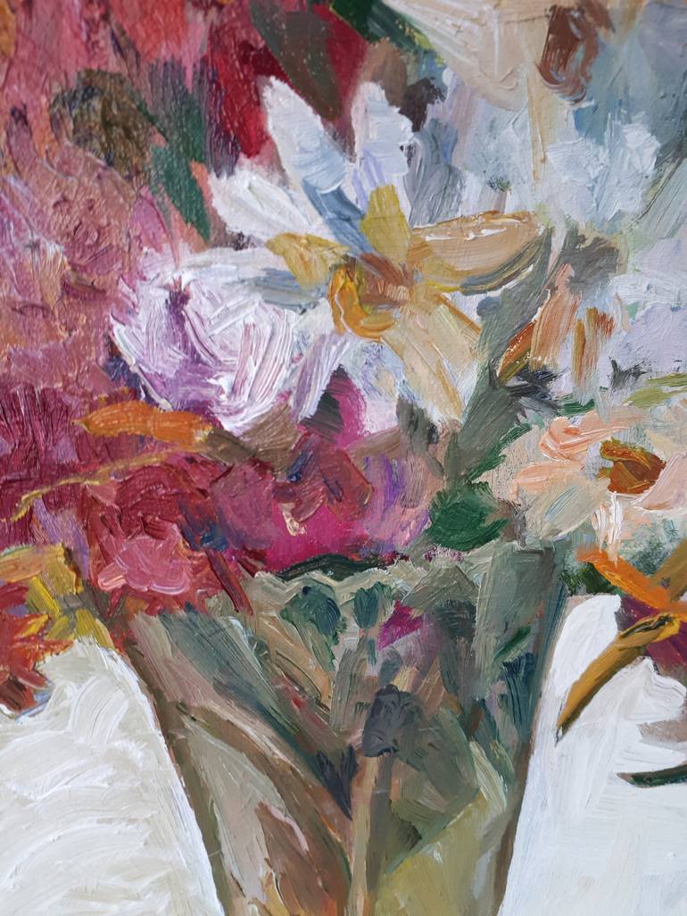 Original Impressionism Floral Painting by Tatiana Slavinska