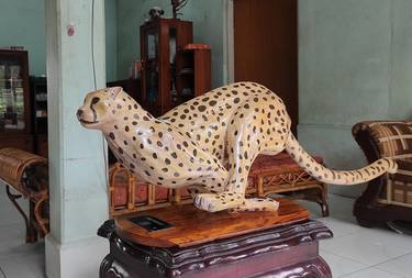 The Leaping Cheetah from The Burmese Teak Wood thumb