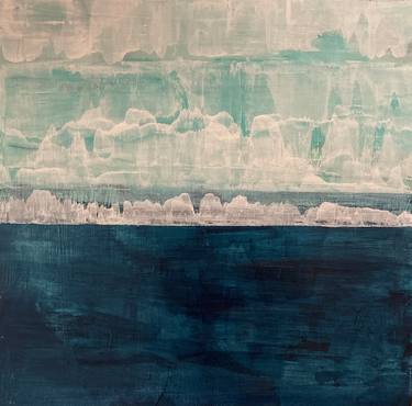 Original Abstract Beach Paintings by Laurie Jiobu