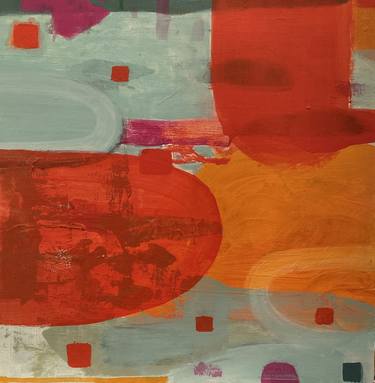 Original Fine Art Abstract Paintings by Laurie Jiobu