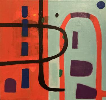 Original Contemporary Abstract Paintings by Laurie Jiobu