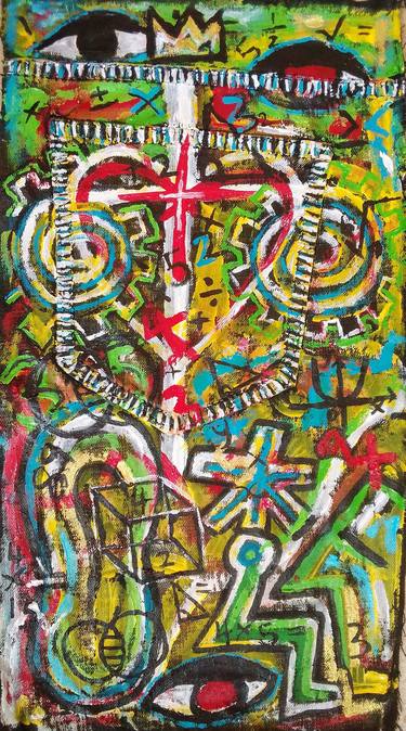 Original Abstract Expressionism Abstract Paintings by Kingsley Nwangborogwu