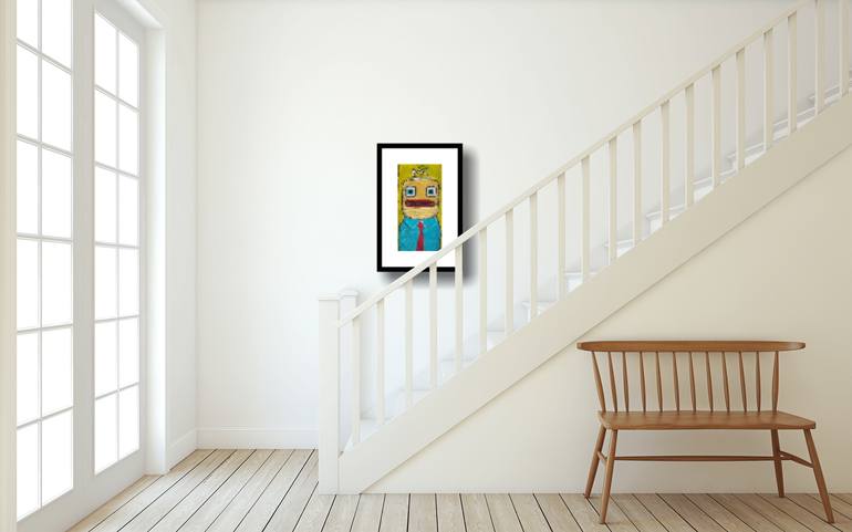 Original Contemporary Cartoon Painting by Kingsley Nwangborogwu