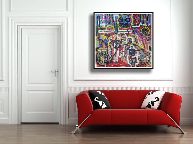 Original Contemporary Abstract Painting by Kingsley Nwangborogwu