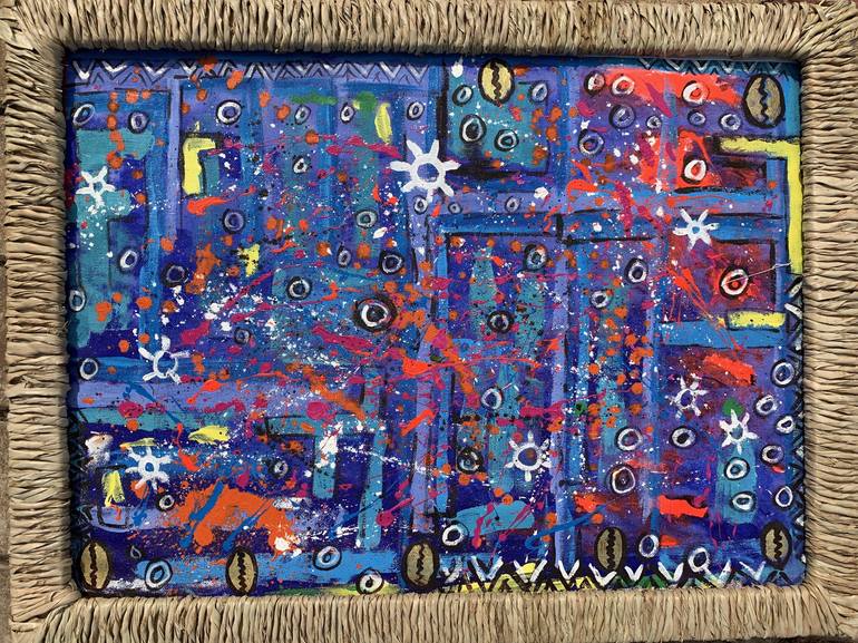 Original Abstract Expressionism Abstract Painting by Kingsley Nwangborogwu