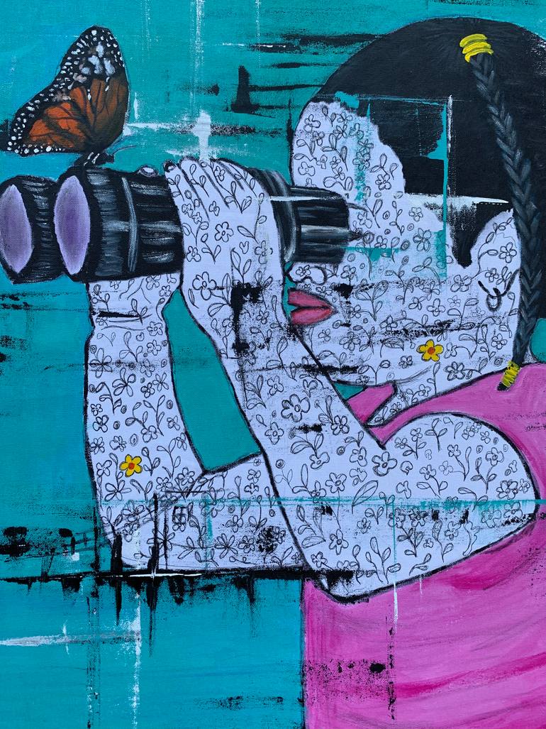 Original Abstract Expressionism Abstract Painting by Kingsley Nwangborogwu