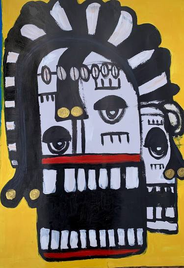 Original Contemporary Abstract Painting by Kingsley Nwangborogwu