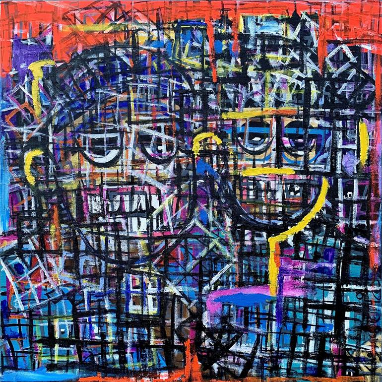 Print of Contemporary Abstract Paintings by Kingsley Nwangborogwu