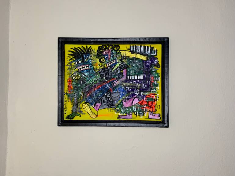 Original Contemporary Abstract Painting by Kingsley Nwangborogwu