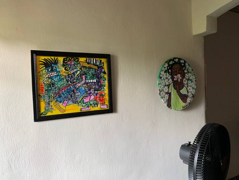 Original Contemporary Abstract Painting by Kingsley Nwangborogwu