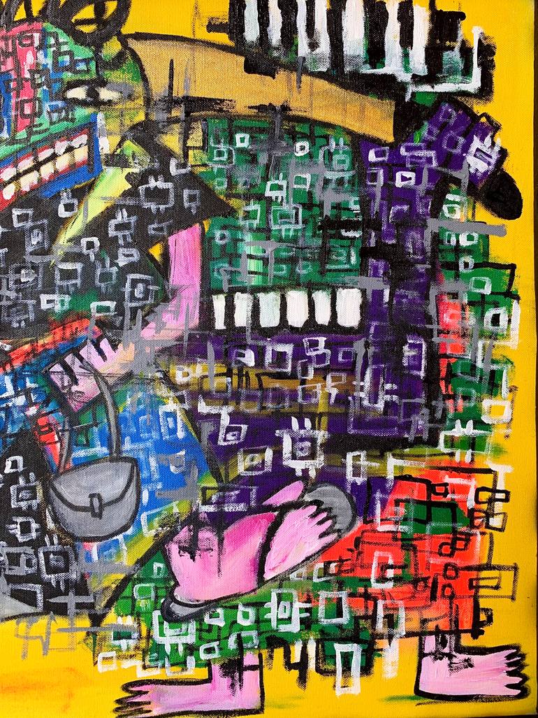 Original Contemporary Abstract Painting by Kingsley Nwangborogwu