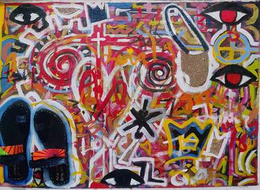 Original Abstract Expressionism Abstract Paintings by Kingsley Nwangborogwu