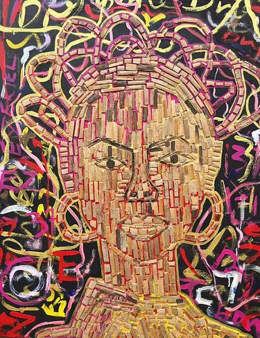Original Abstract Expressionism Culture Paintings by Kingsley Nwangborogwu