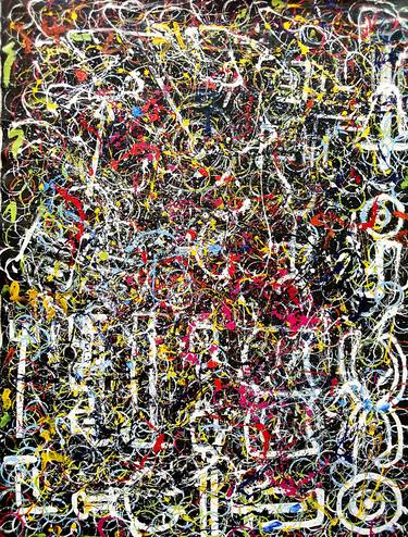 Original Abstract Expressionism Abstract Paintings by Kingsley Nwangborogwu