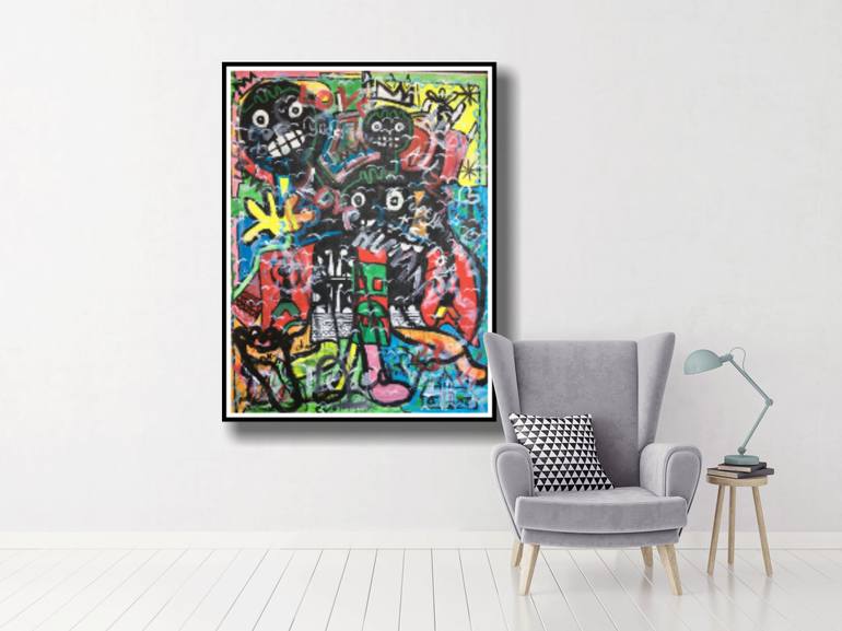 Original Abstract Painting by Kingsley Nwangborogwu