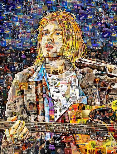 Art Collage Poster Print Kurt Cobain (Nirvana) thumb