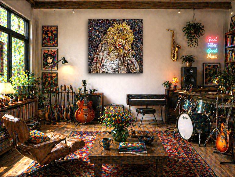 Original Expressionism Music Collage by Alex Loskutov