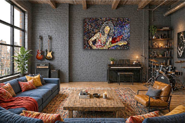 Original Expressionism Music Collage by Alex Loskutov