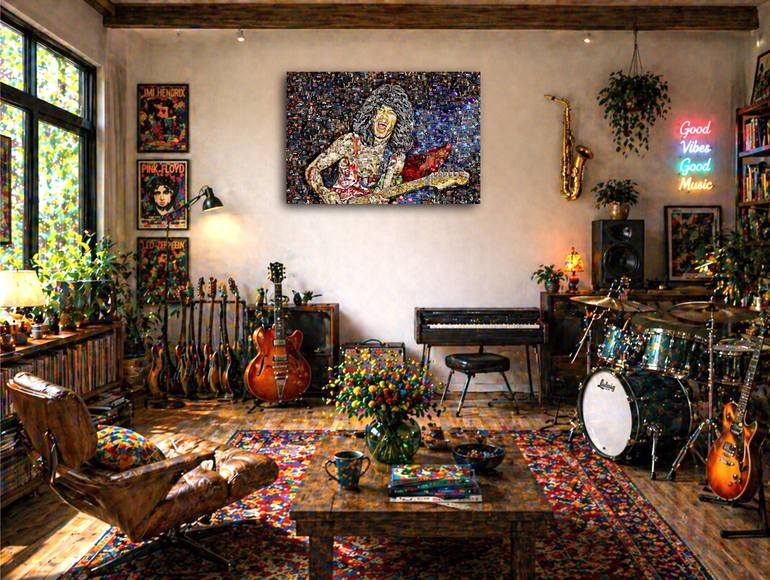 Original Expressionism Music Collage by Alex Loskutov