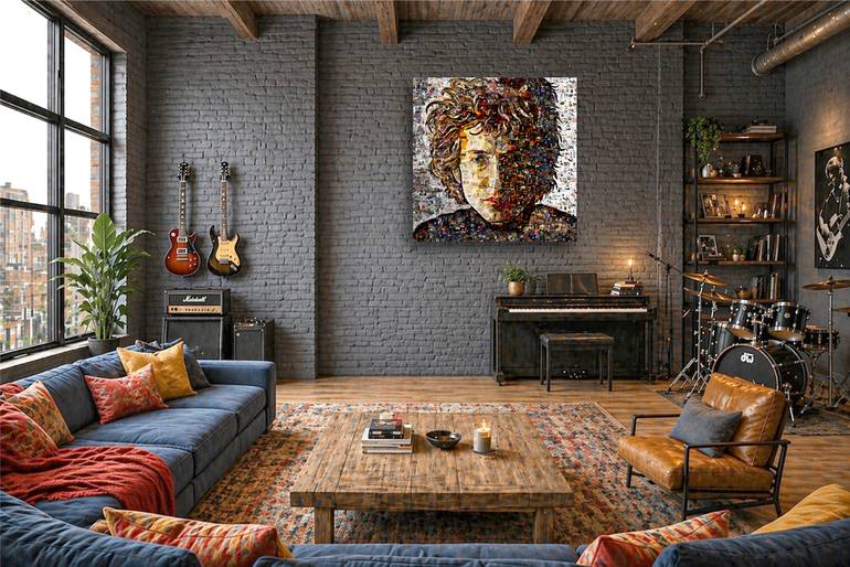Original Expressionism Music Collage by Alex Loskutov