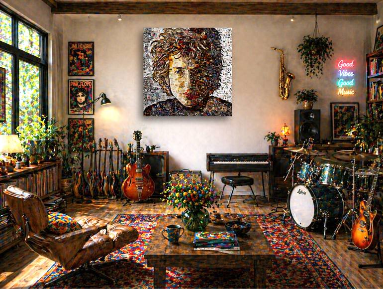 Original Expressionism Music Collage by Alex Loskutov