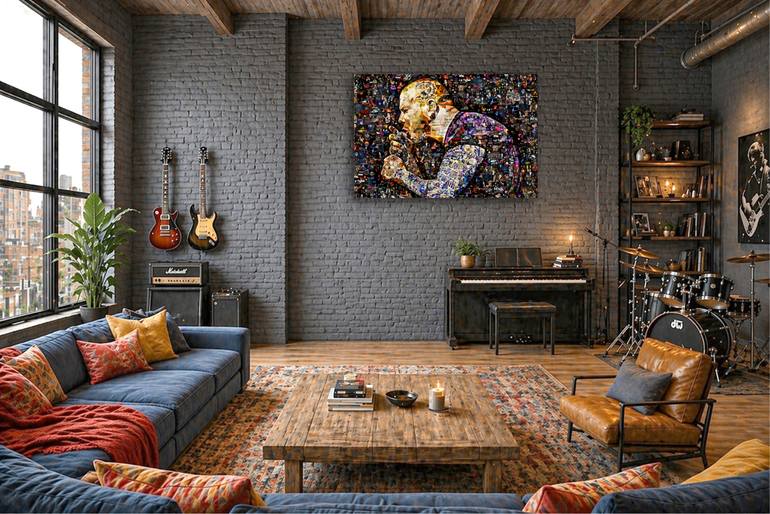 Original Expressionism Music Collage by Alex Loskutov