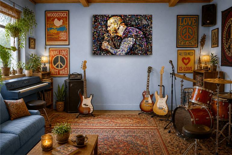 Original Expressionism Music Collage by Alex Loskutov