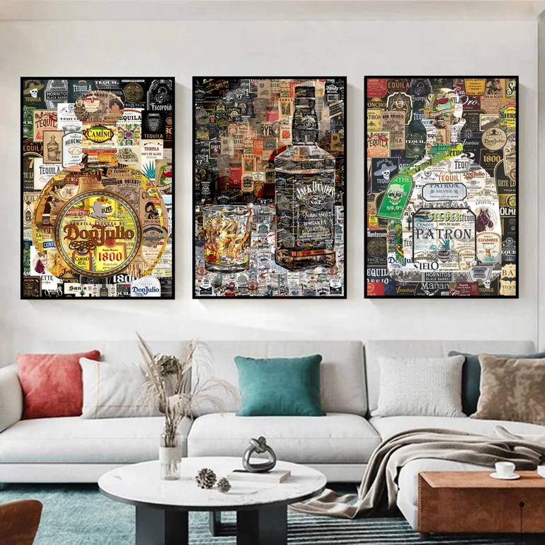 Original Conceptual Food & Drink Collage by Alex Loskutov