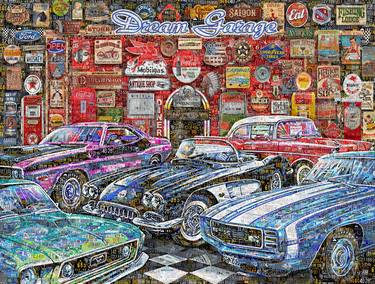 Print of Expressionism Car Collage by Alex Loskutov