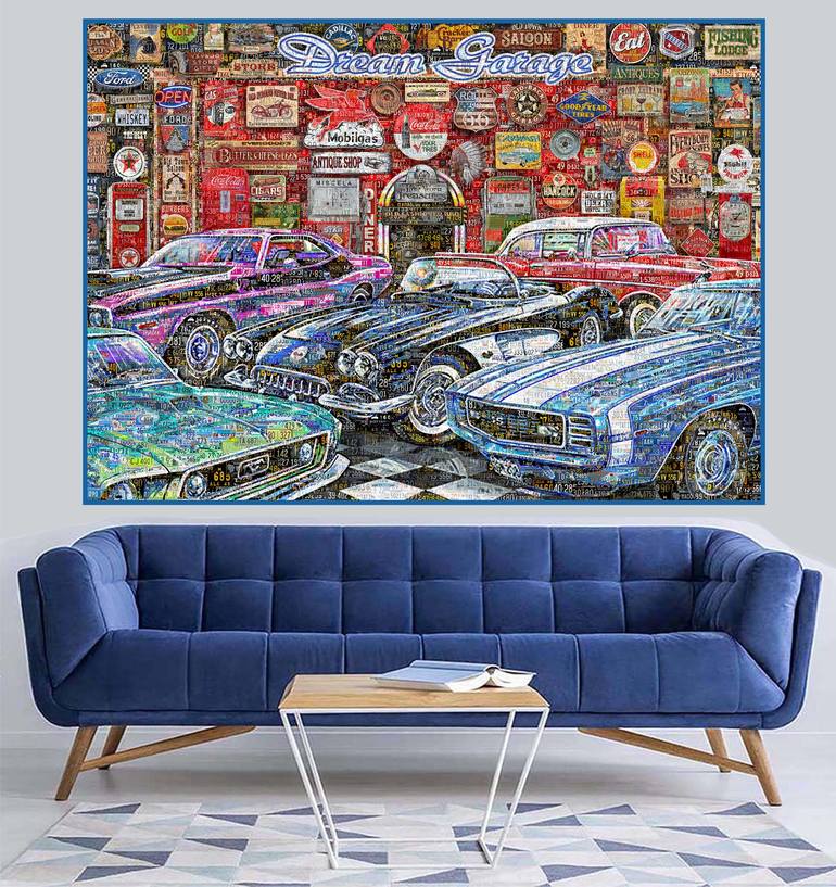 Original Expressionism Car Collage by Alex Loskutov