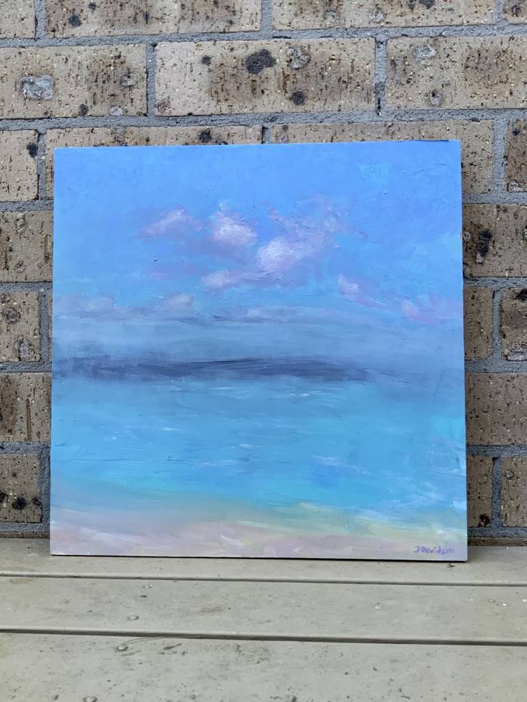 Original Impressionism Beach Painting by Jessica Davidson