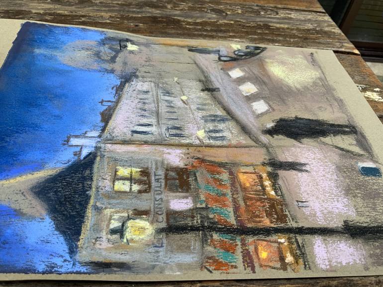 Original Impressionism Cities Painting by Jessica Davidson