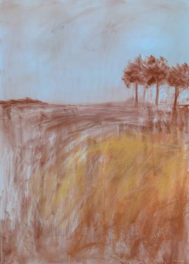 Original Abstract Landscape Drawings by Jessica Davidson