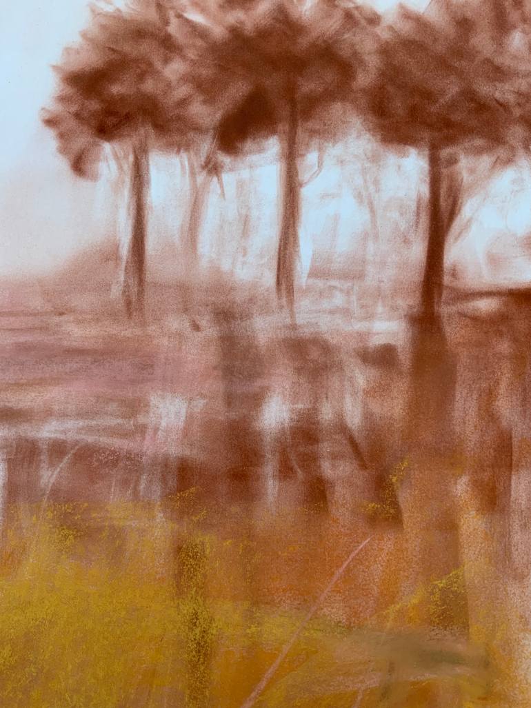 Original Abstract Landscape Drawing by Jessica Davidson