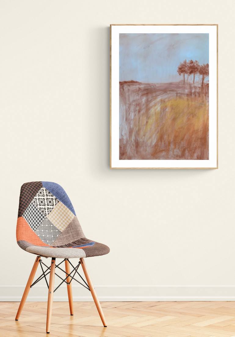 Original Abstract Landscape Drawing by Jessica Davidson