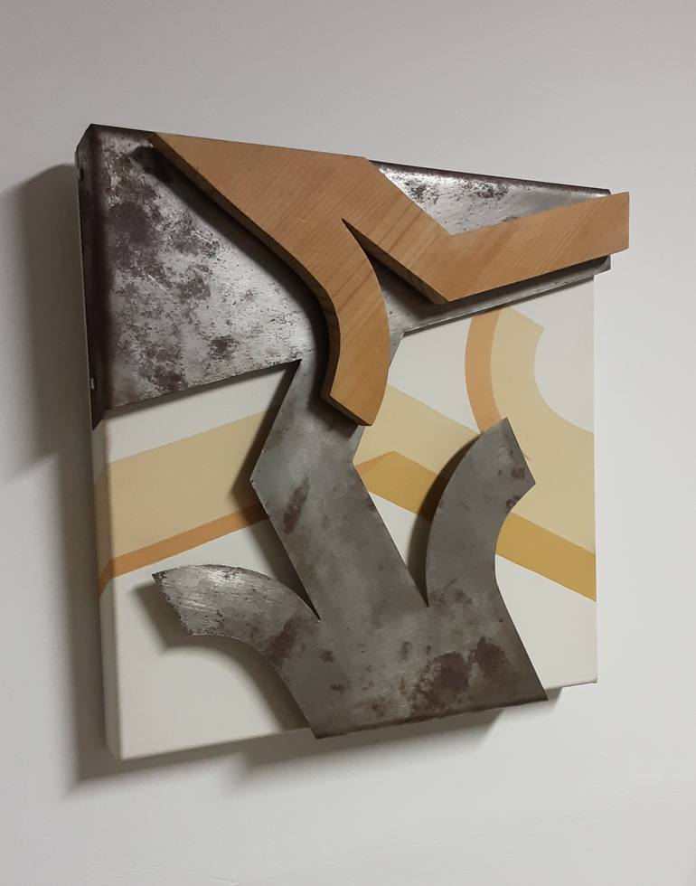 Original Minimalism Abstract Sculpture by Oscar  Laureliano Aguirre Comendador
