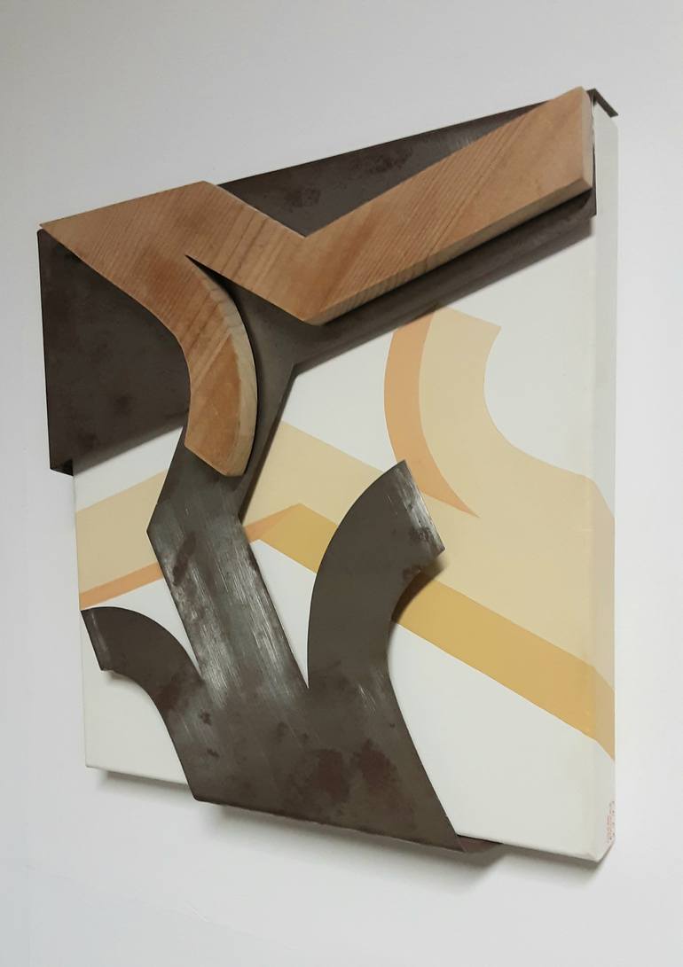 Original Minimalism Abstract Sculpture by Oscar  Laureliano Aguirre Comendador