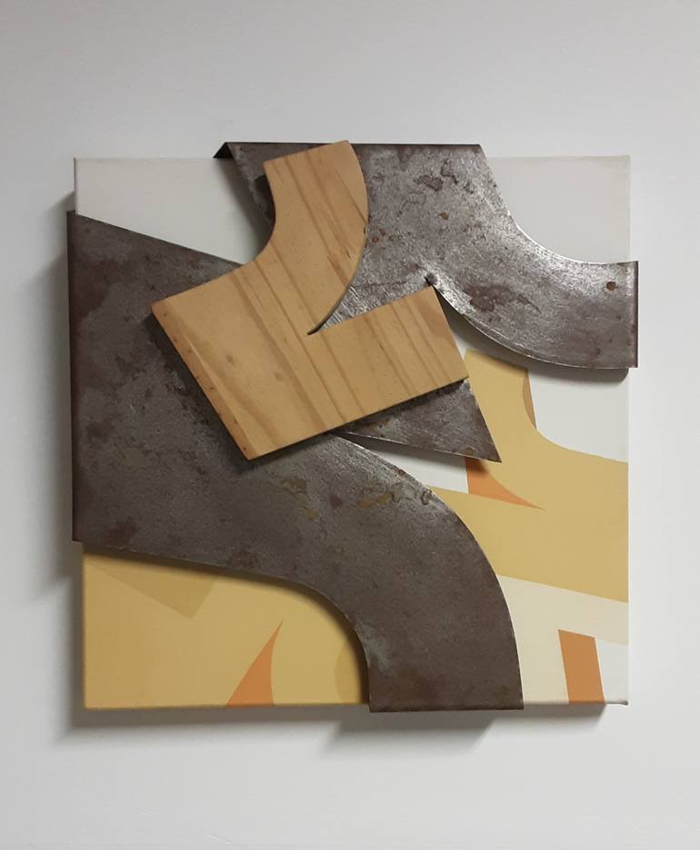 Original Minimalism Abstract Sculpture by Oscar  Laureliano Aguirre Comendador