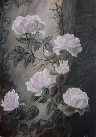 Original Contemporary Floral Painting by Valentina Lazdina