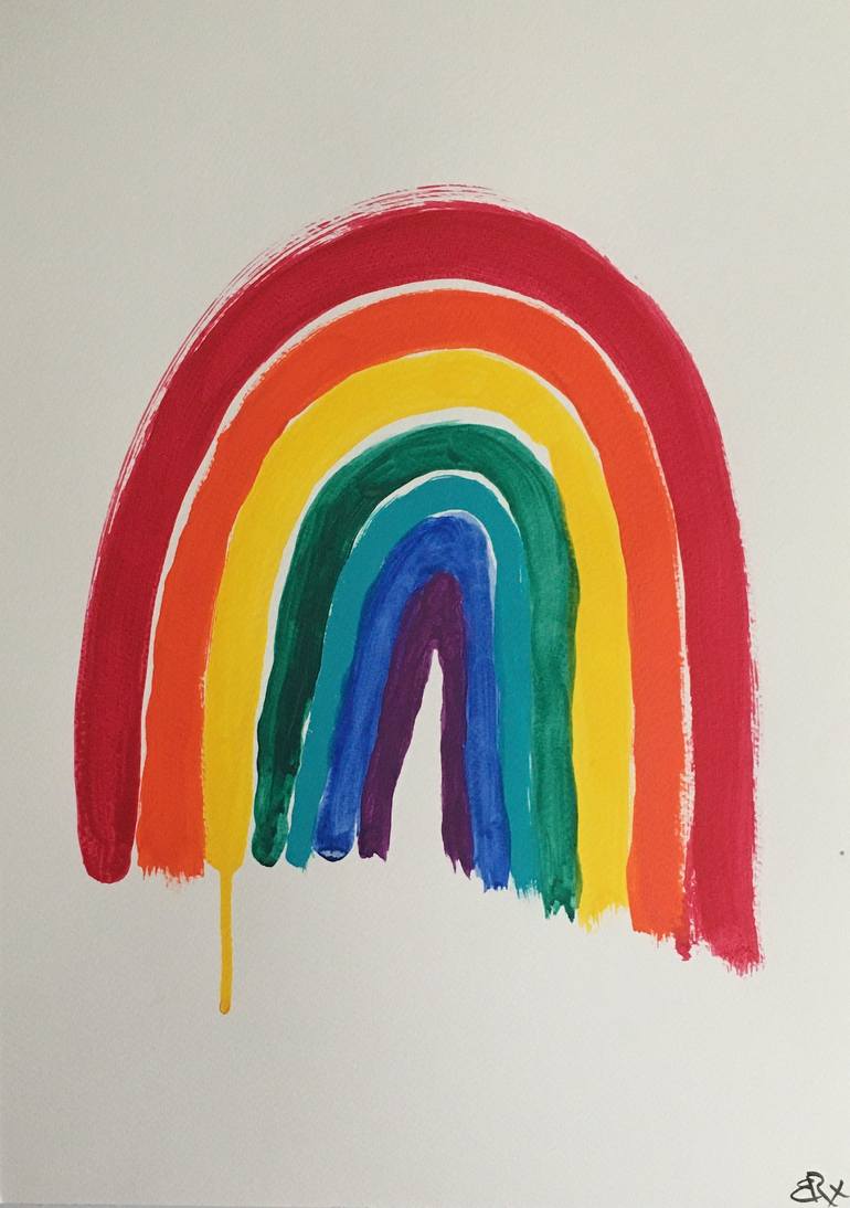 rainbow painting for kids