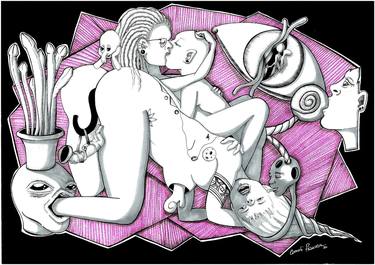 Original Erotic Drawings by Francesca Comoli