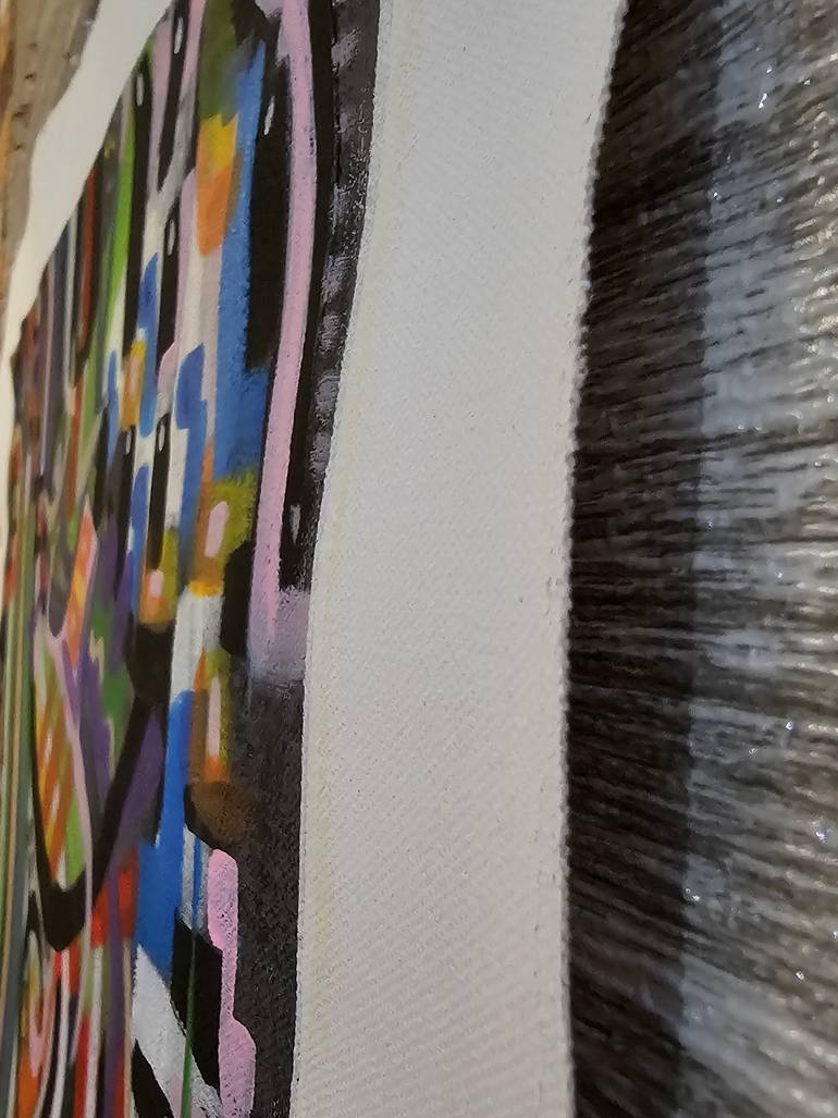 Original Abstract Expressionism Abstract Painting by Ea Phantomred
