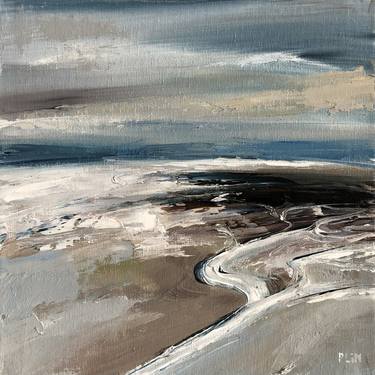low tide landscape painting thumb