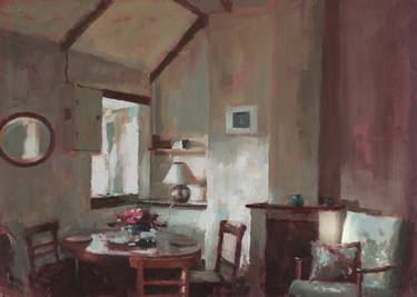 Original Figurative Interiors Painting by Kevin Scully