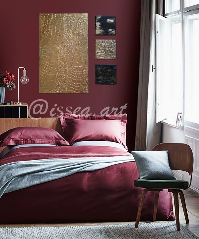 Original Art Deco Abstract Painting by Issea Art
