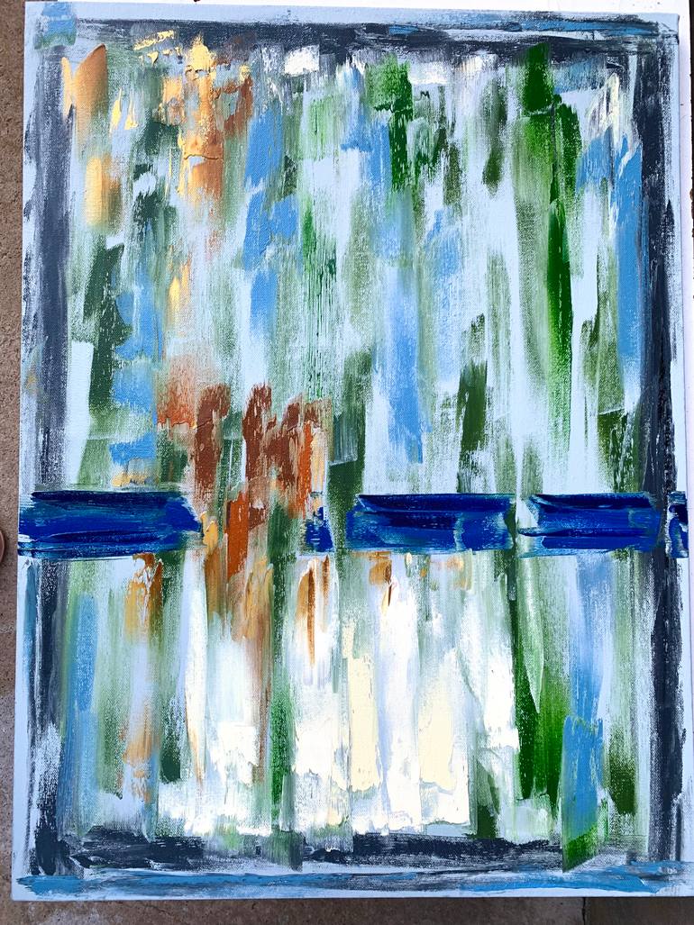 Original Abstract Expressionism Abstract Painting by Aisha Turlybek