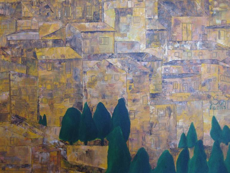 Original Expressionism Landscape Painting by Constanzay Sun